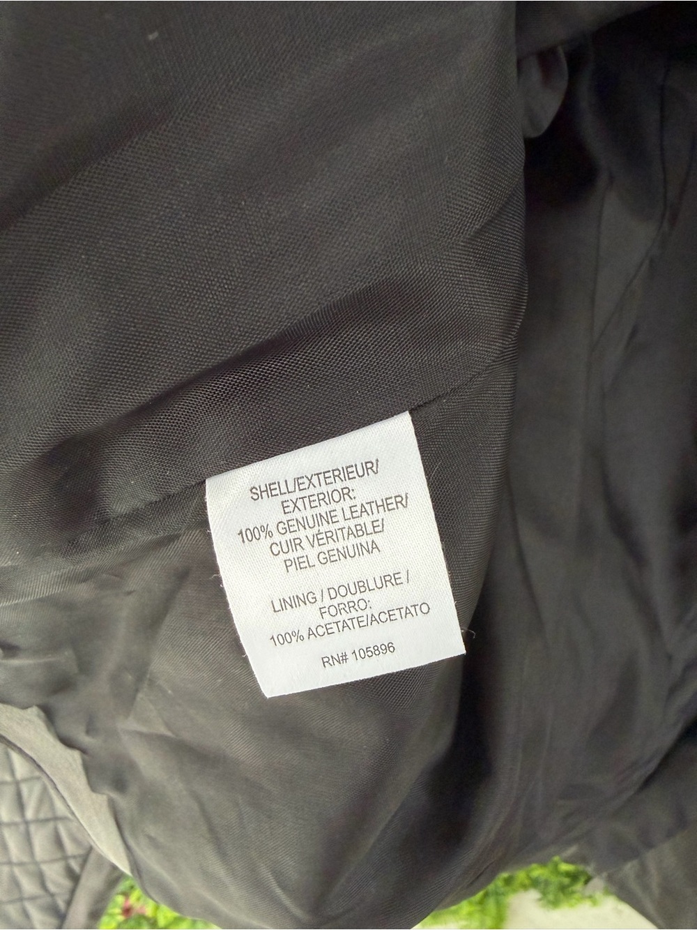 WORTH New York 100% Genuine Leather Quilted Moto Jacket Black Size 16 - Picture 9 of 12